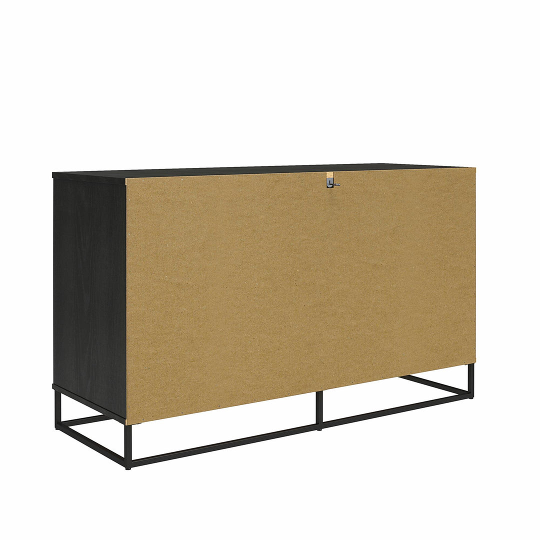 Kelly 6 Drawer Dresser for Bedroom -  Black Oak