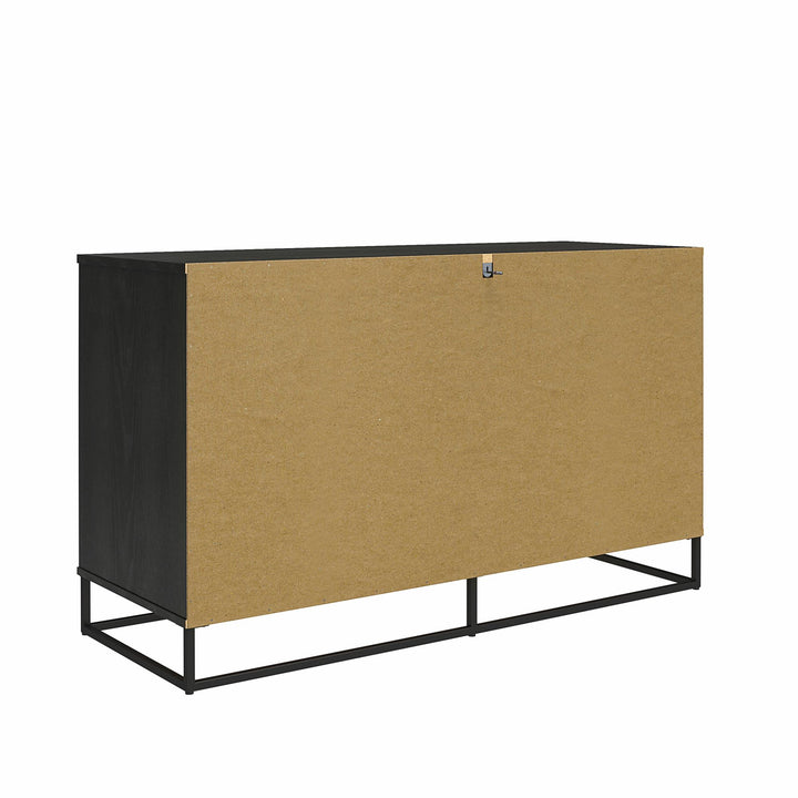Kelly 6 Drawer Dresser for Bedroom -  Black Oak