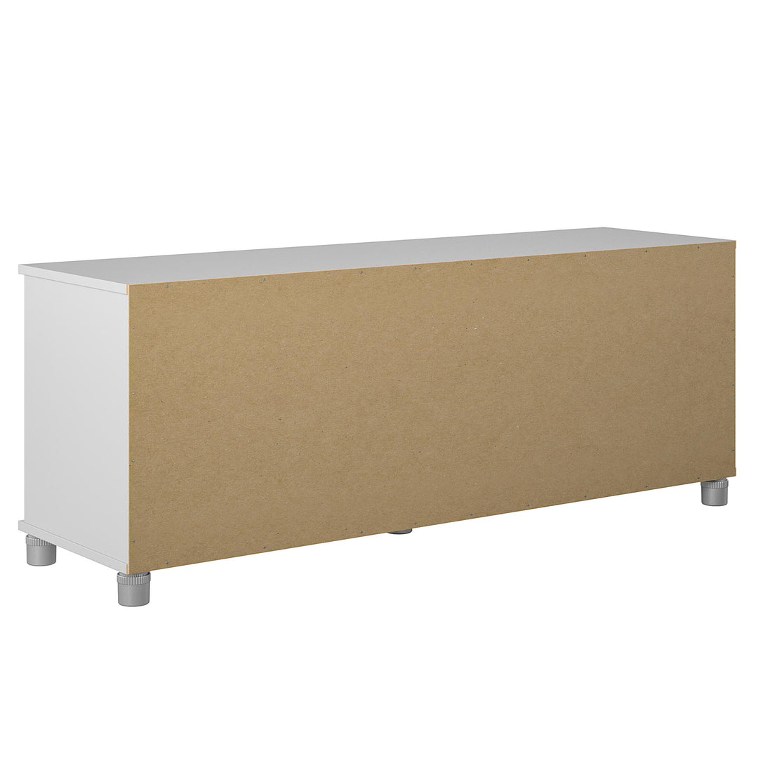 Basin Shoe Storage Bench with Seating Area and Adjustable Feet - Dove Gray