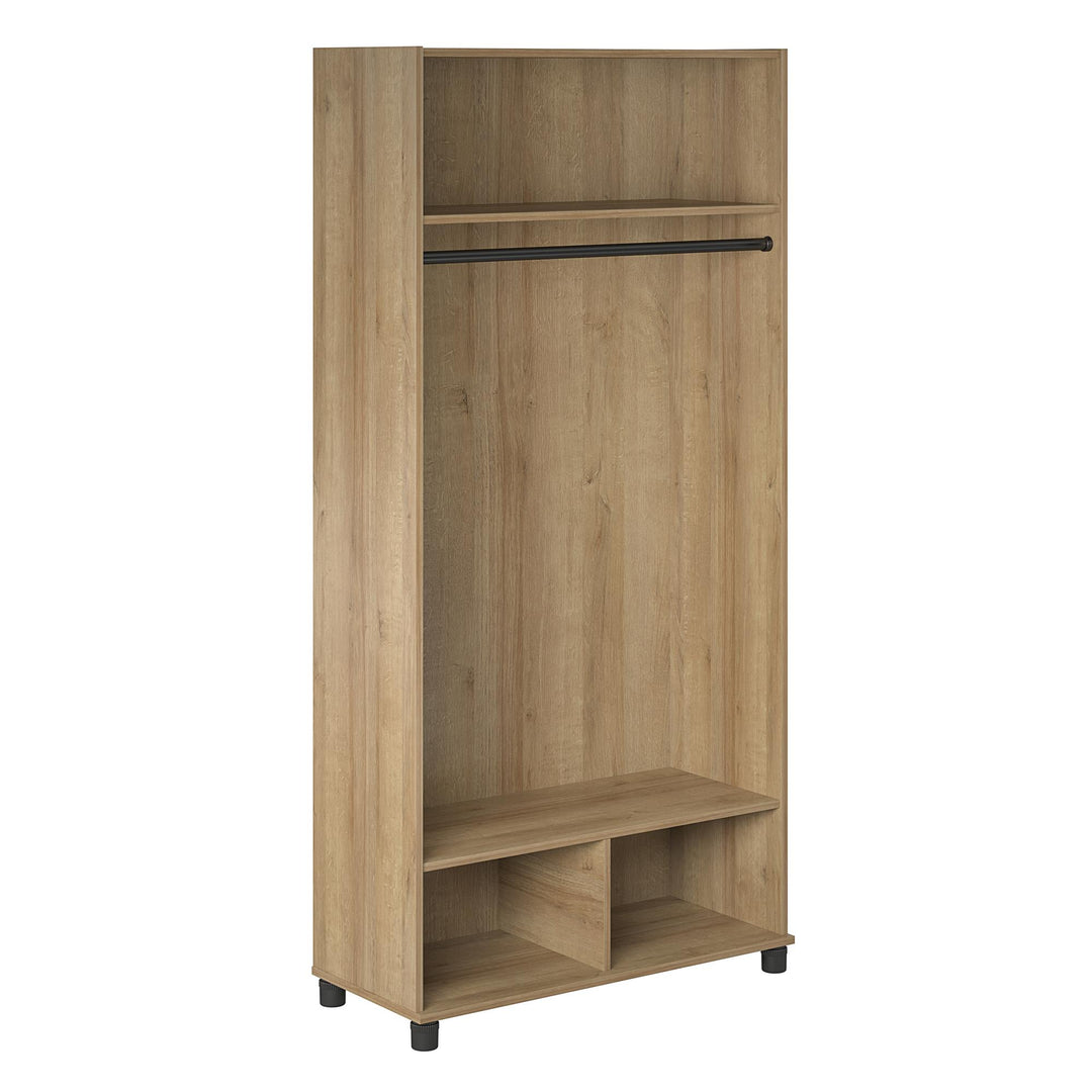Basin 36" Wide Mudroom Storage Cabinet with Adjustable Shelving - Natural