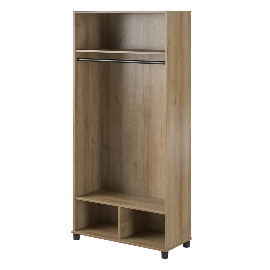 Basin 36" Wide Mudroom Storage Cabinet with Adjustable Shelving - Natural
