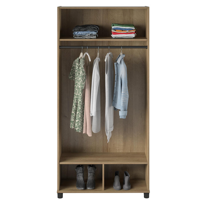 Basin 36" Wide Mudroom Storage Cabinet with Adjustable Shelving - Natural