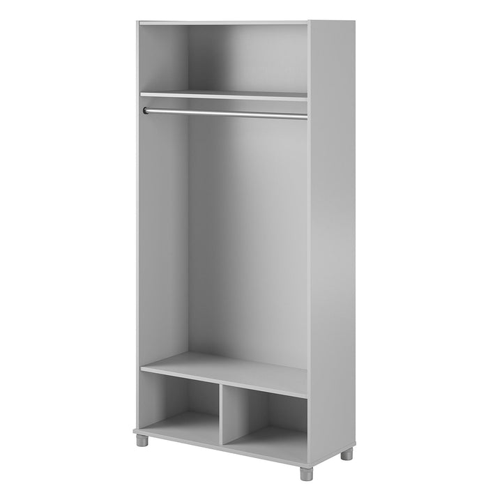 Basin 36" Wide Mudroom Storage Cabinet with Adjustable Shelving - Dove Gray