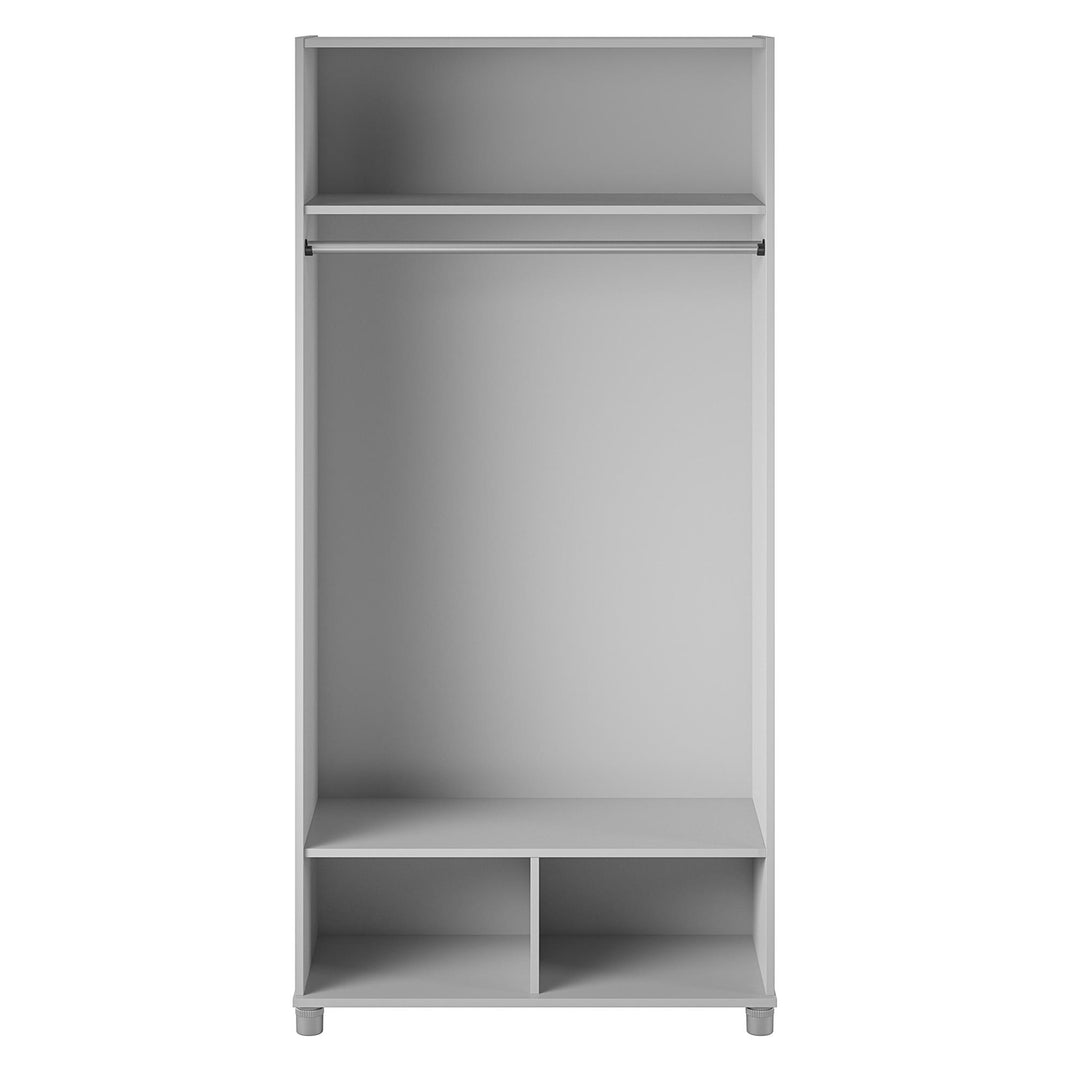 Basin 36" Wide Mudroom Storage Cabinet with Adjustable Shelving - Dove Gray