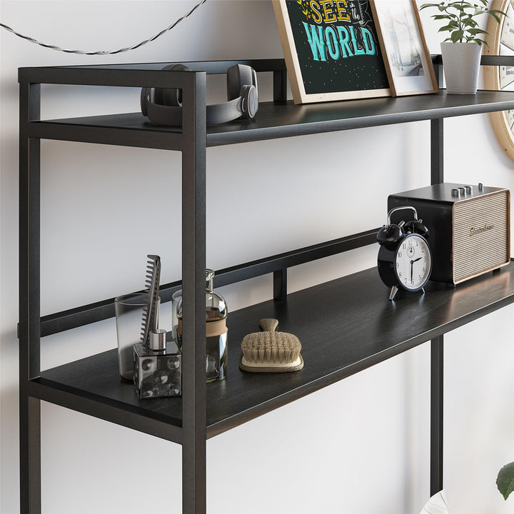 Baylor Over the Bed Storage Organizer - Black Oak