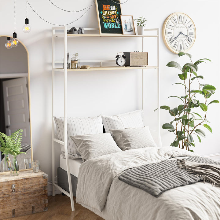 Bed storage unit Baylor design -  Blonde Oak