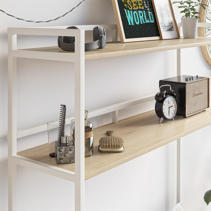 Baylor's efficient bed organizer -  Blonde Oak