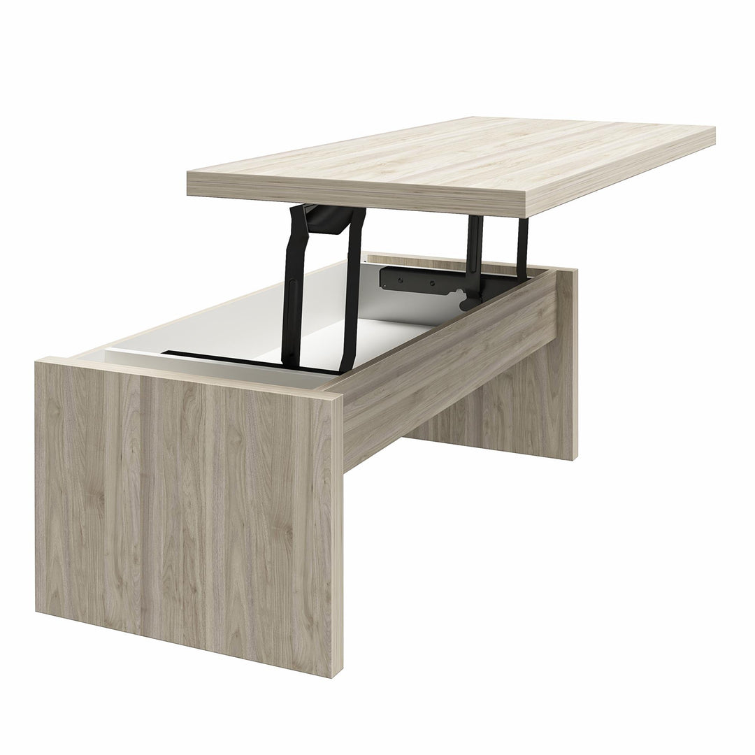 Winston Rectangular Lift Top Coffee Table - Light Walnut