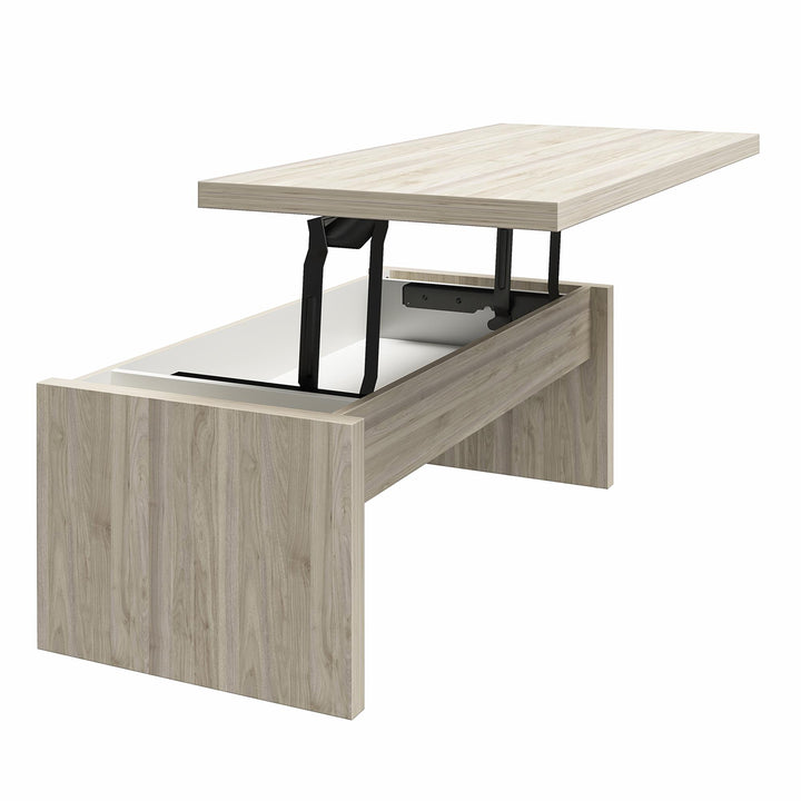 Winston Rectangular Lift Top Coffee Table - Light Walnut