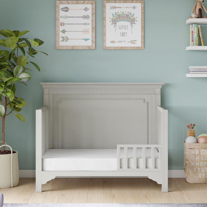 Baby crib mattress with toddler transition -  White 