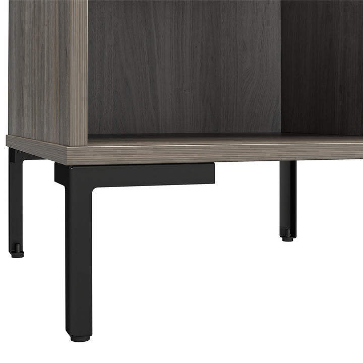 Rolland Nightstand with 1 Drawer and Open Cubby - Weathered Oak