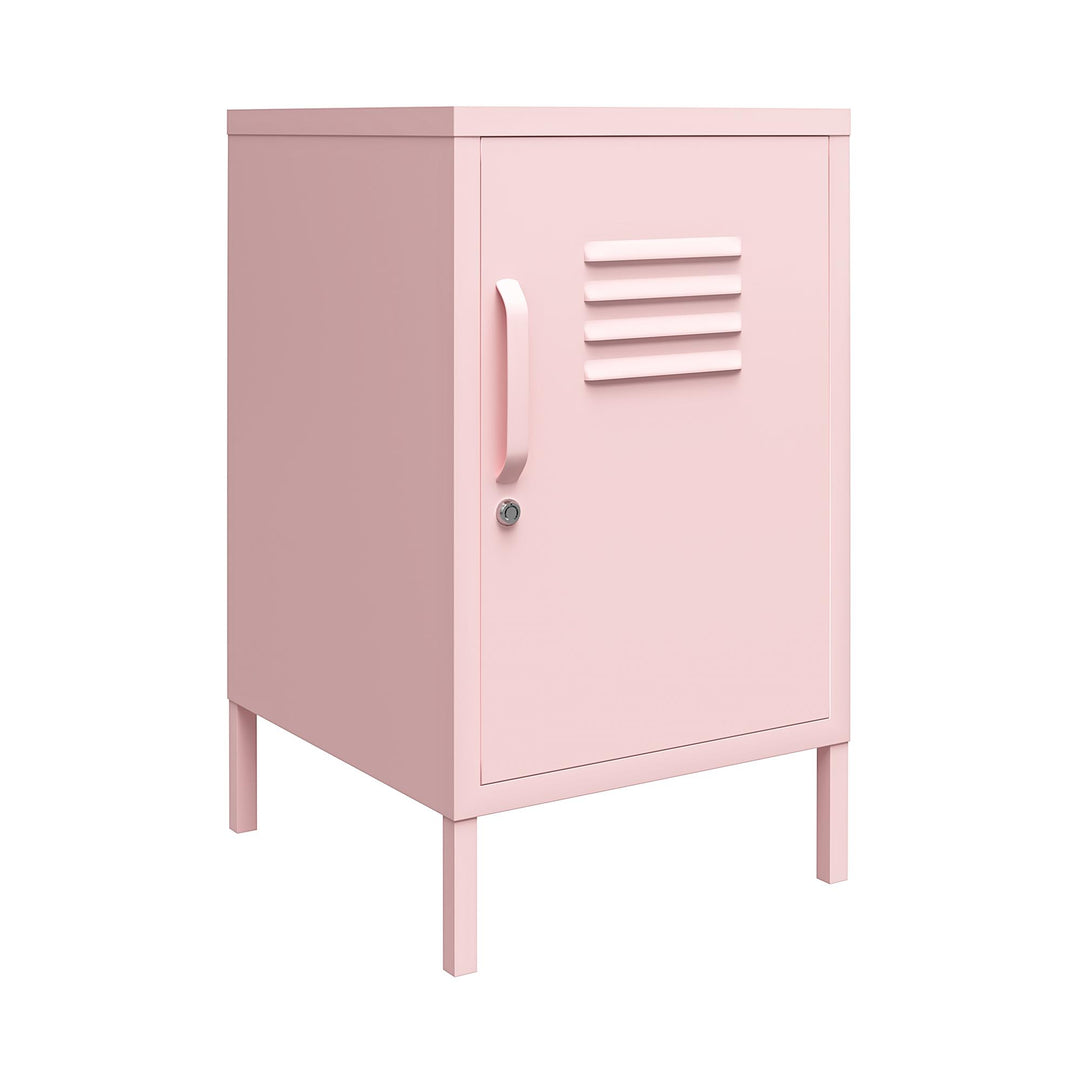 Cache 1 Door Metal Locker End Table - Bashful