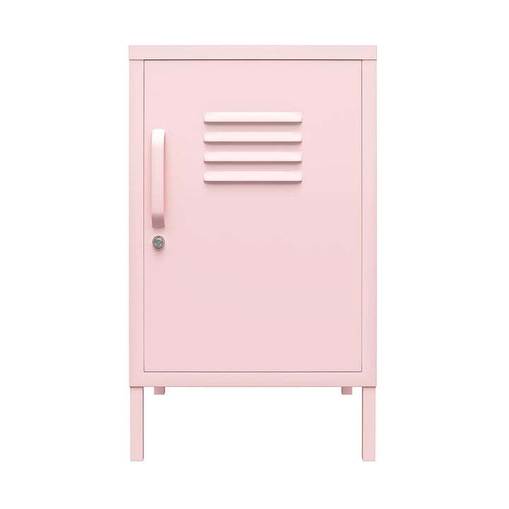 Cache 1 Door Metal Locker End Table - Bashful