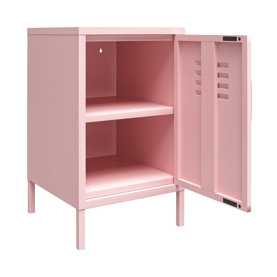 Cache 1 Door Metal Locker End Table - Bashful