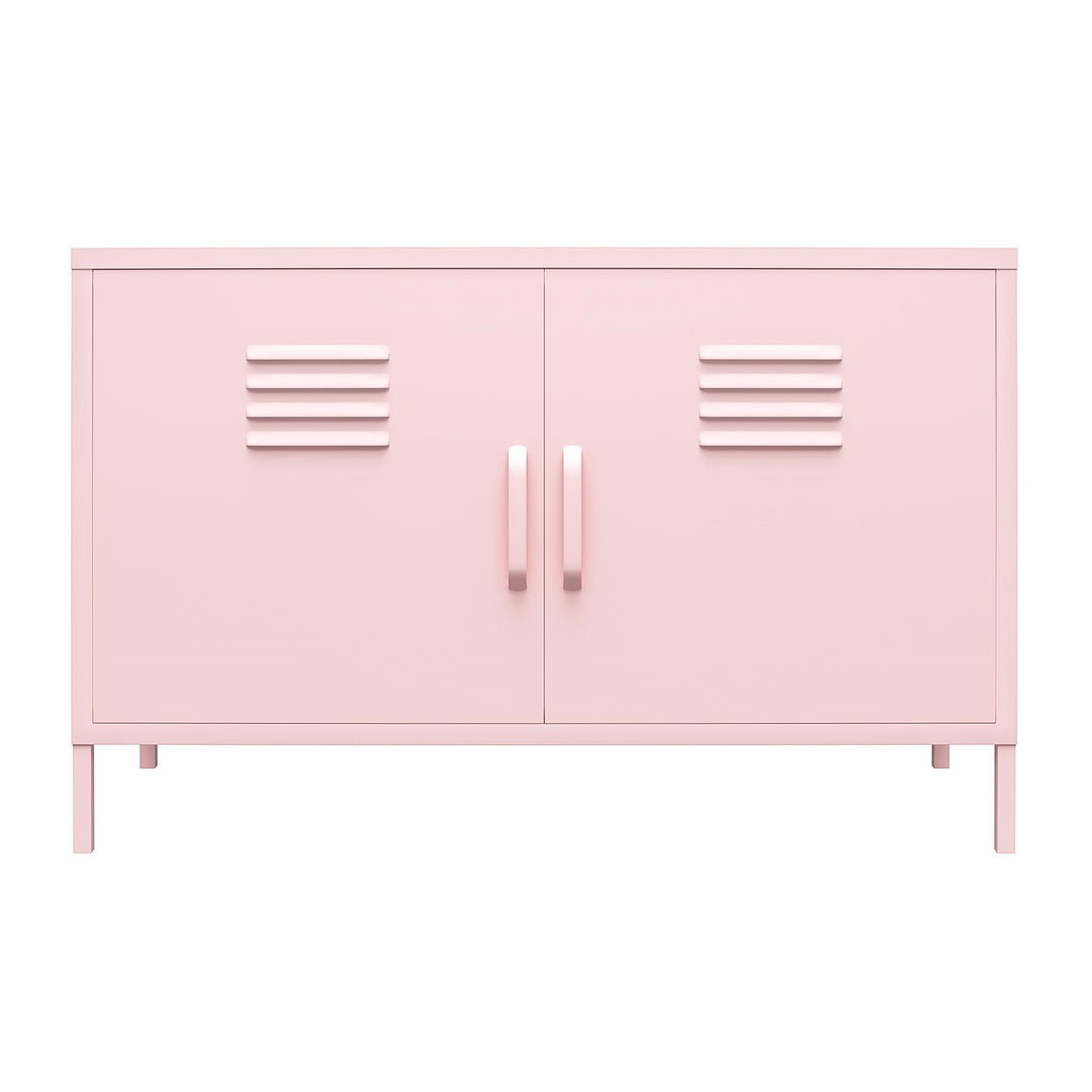 Cache 2 Door Metal Locker Accent Cabinet - Bashful