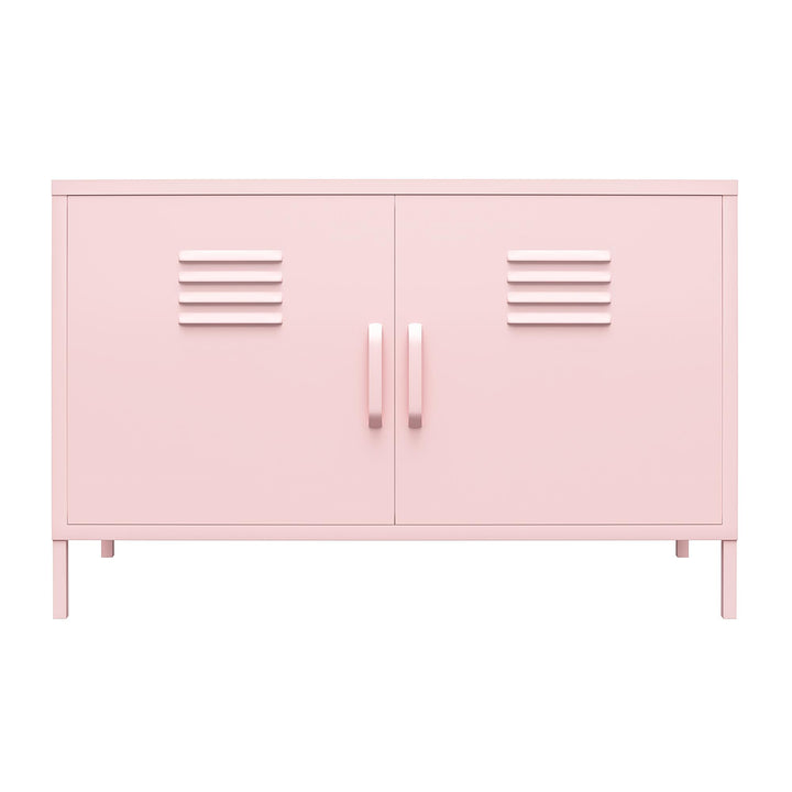 Cache 2 Door Metal Locker Accent Cabinet - Bashful