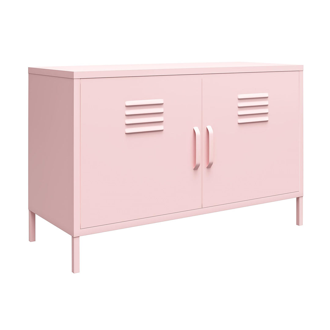 Cache 2 Door Metal Locker Accent Cabinet - Bashful