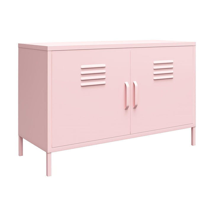 Cache 2 Door Metal Locker Accent Cabinet - Bashful