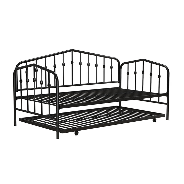 Bushwick Metal Daybed & Trundle - Black - Twin