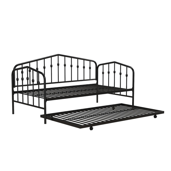 Bushwick Metal Daybed & Trundle - Black - Twin