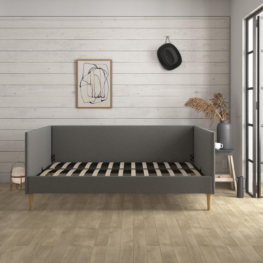 Franklin Mid Century Upholstered Daybed Contemporary Design - Gray - Queen