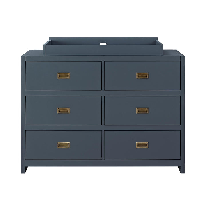 Elegant Miles 6-Drawer Dresser -  Graphite Blue
