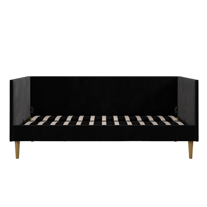 Franklin Mid Century Upholstered Daybed Contemporary Design - Black - Twin