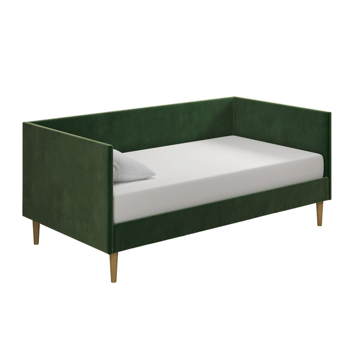 Franklin Mid Century Upholstered Daybed Contemporary Design - Green - Twin