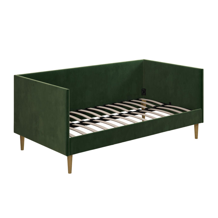 Franklin Mid Century Upholstered Daybed Contemporary Design - Green - Twin