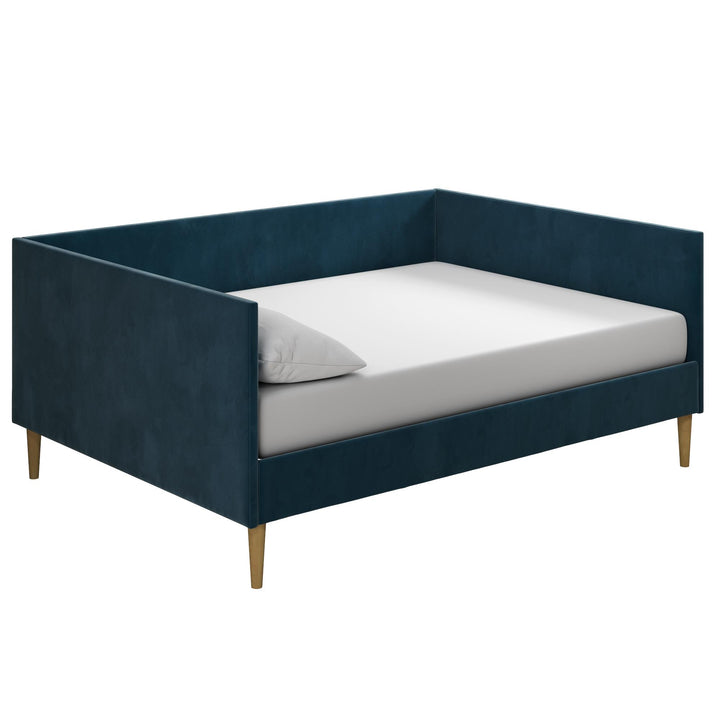 Franklin Mid Century Upholstered Daybed Contemporary Design - Blue - Full
