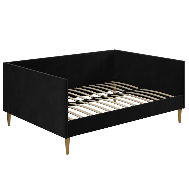 Franklin Mid Century Upholstered Daybed Contemporary Design - Black - Full