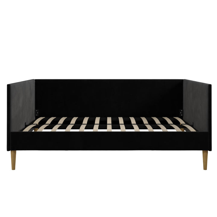 Franklin Mid Century Upholstered Daybed Contemporary Design - Black - Full