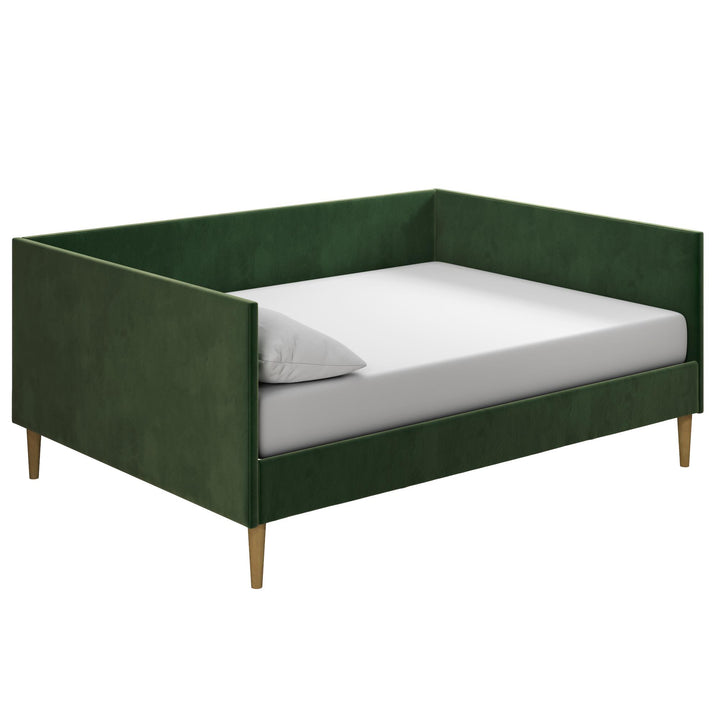 Franklin Mid Century Upholstered Daybed Contemporary Design - Green - Full