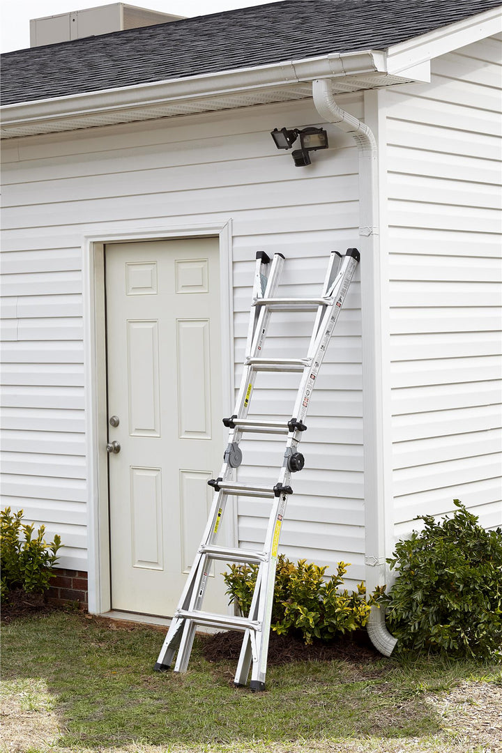 14 ft. Aluminum Multi-Position Ladder System - Aluminum Yellow Type 1a
