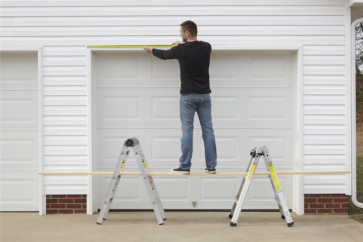 14 ft. Aluminum Multi-Position Ladder System - Aluminum Yellow Type 1a