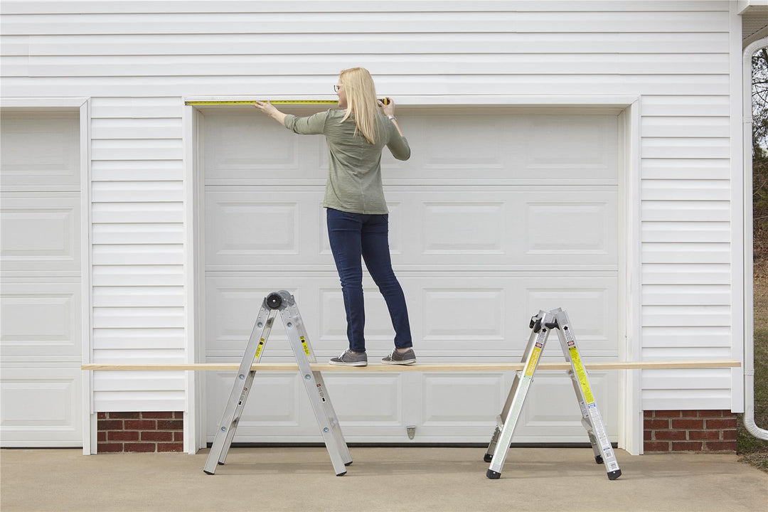 14 ft. Aluminum Multi-Position Ladder System - Aluminum Yellow Type 1a