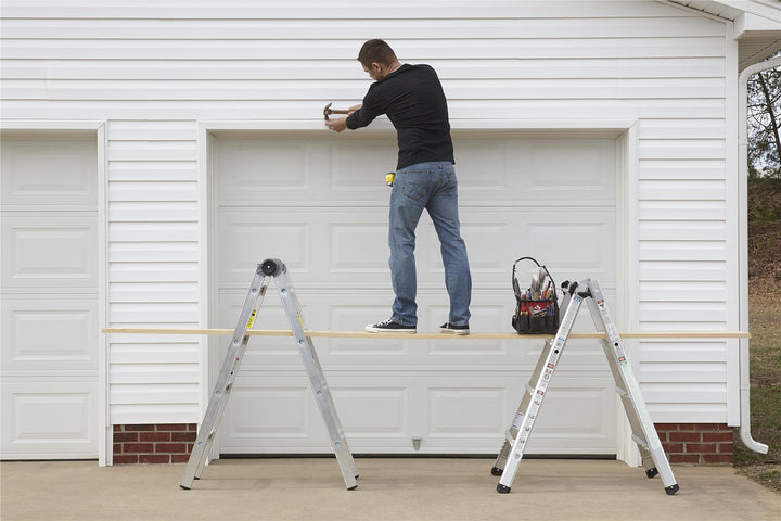 18 Foot Reach Multi-Position Ladder System - Aluminum Yellow Type 1a