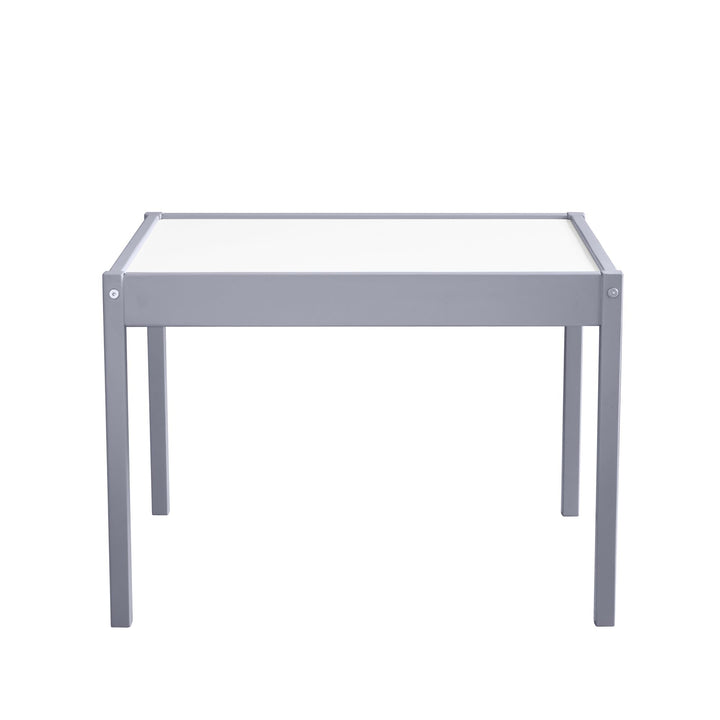 Hunter 3-Piece Kiddy Table and Chair Kids Set - Gray