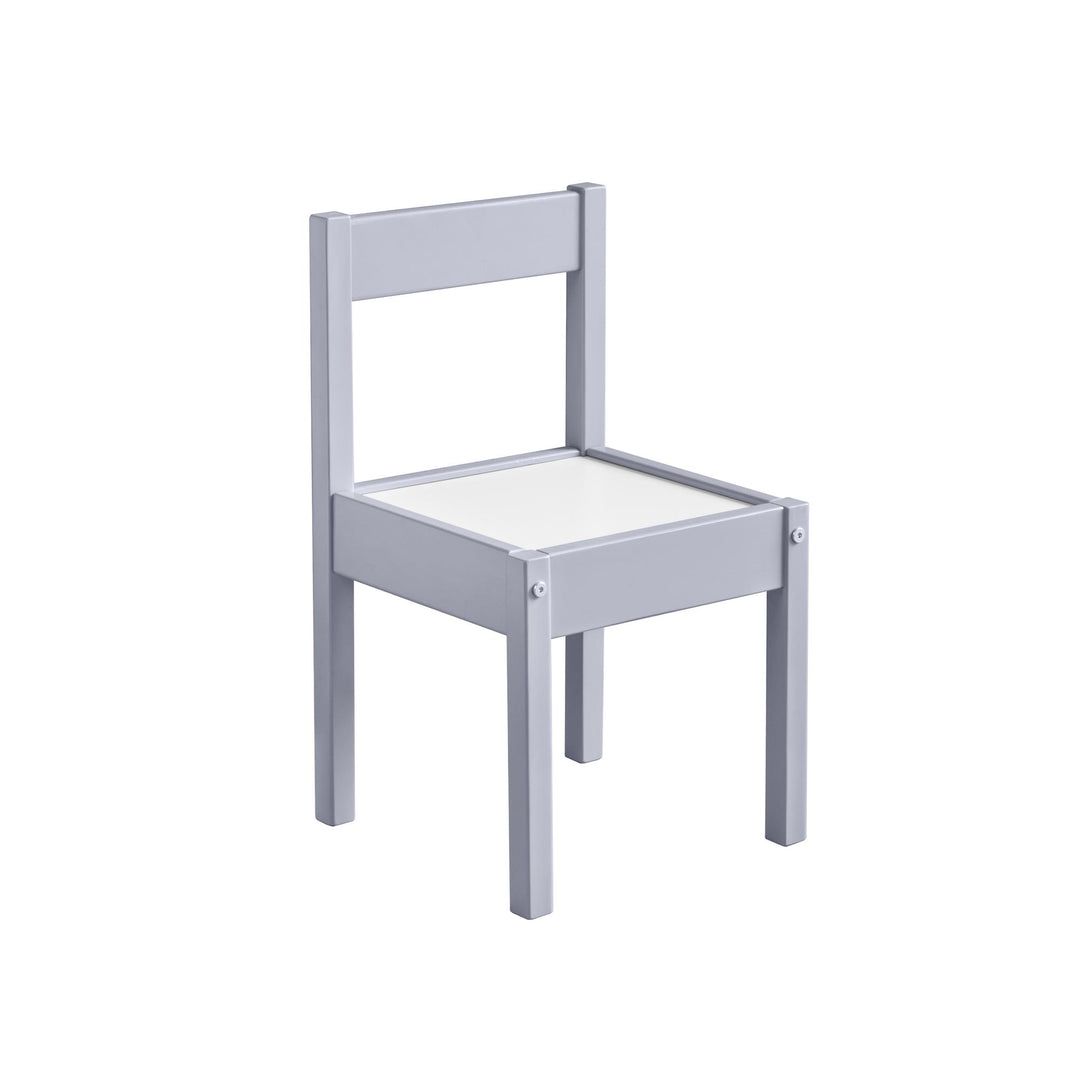 Hunter 3-Piece Kiddy Table and Chair Kids Set - Gray