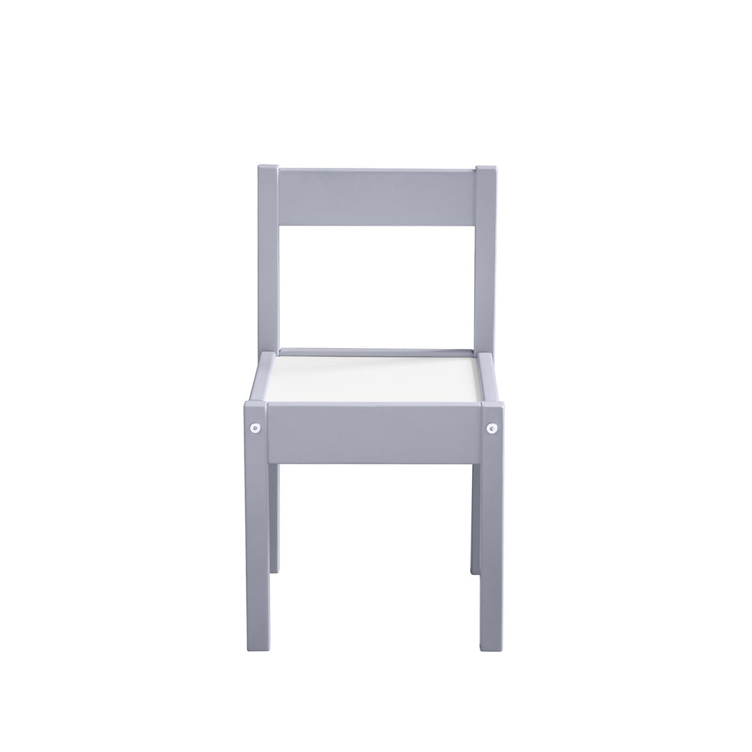 Hunter 3-Piece Kiddy Table and Chair Kids Set - Gray