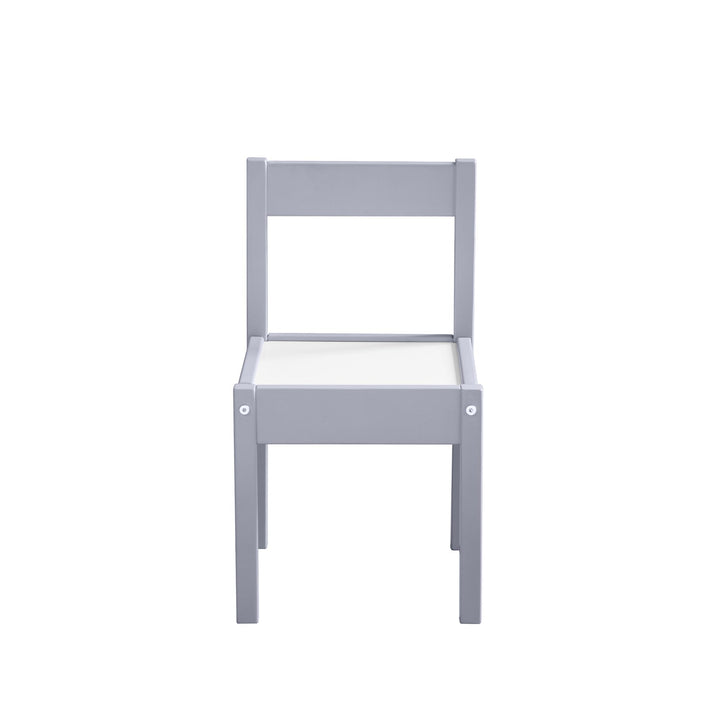 Hunter 3-Piece Kiddy Table and Chair Kids Set - Gray