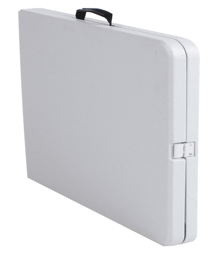 6 ft Fold-in-Half Banquet Folding Table with Handle - White - 6’ FIH