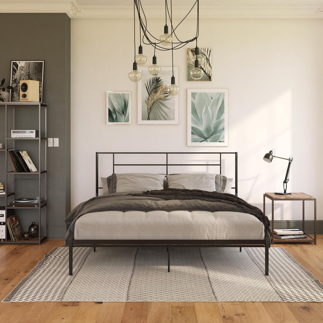 Jensen Metal Bed - Black - King