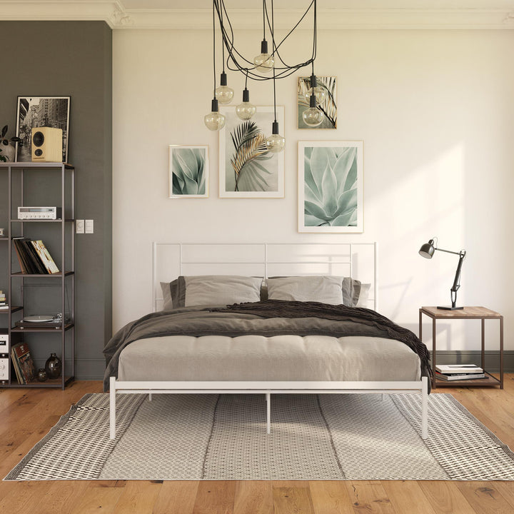 Jensen Metal Bed - White - King