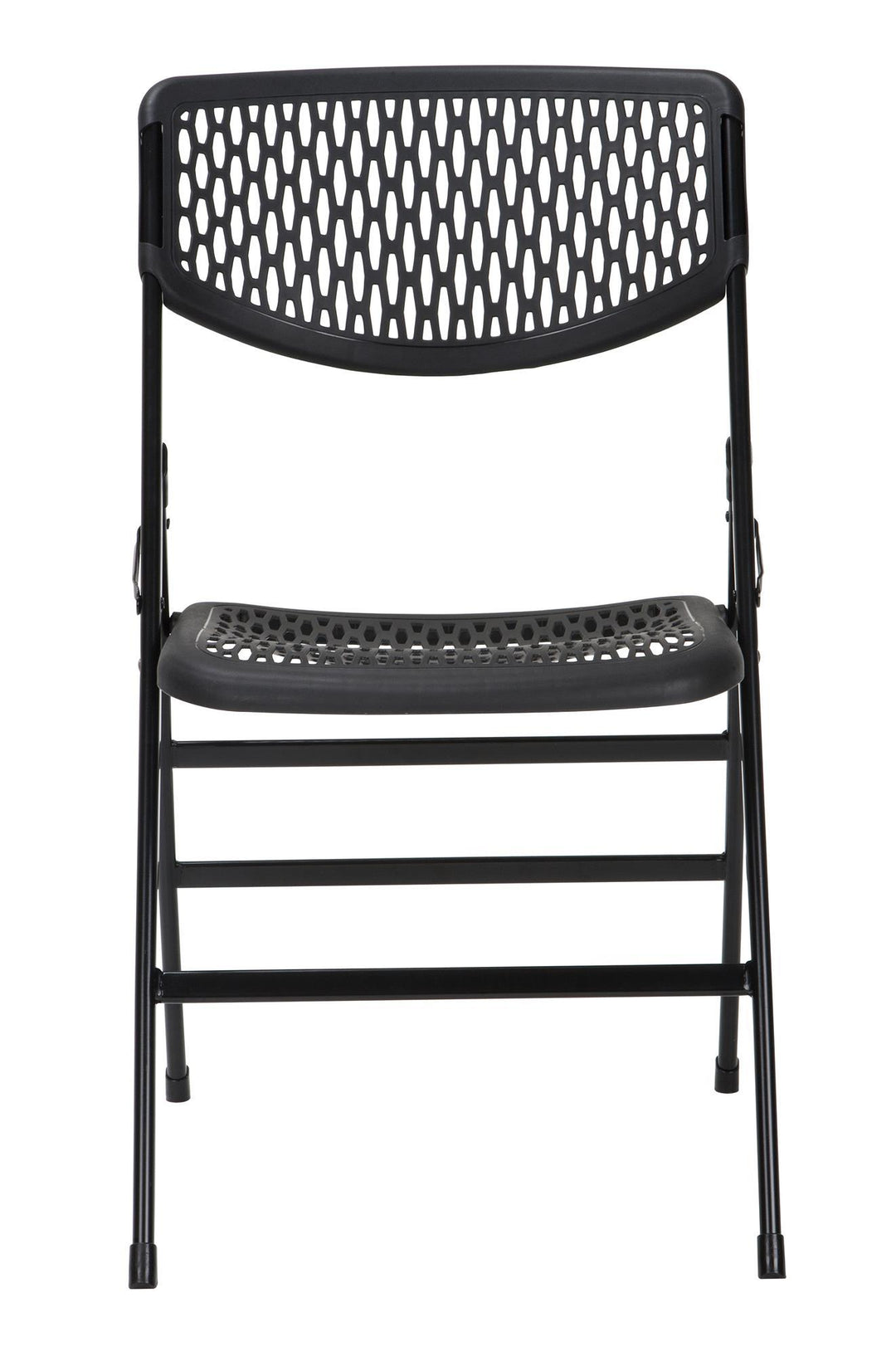 Ultra Comfort Commercial XL Plastic Folding Chair, Set of 2 or 4 - Black - 4-Pack