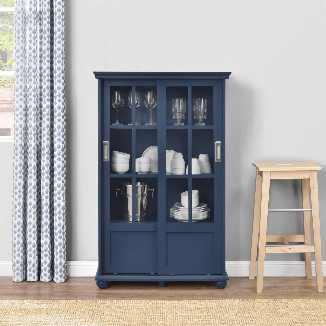 Aaron Lane bookcase for modern and organized living -  Blue