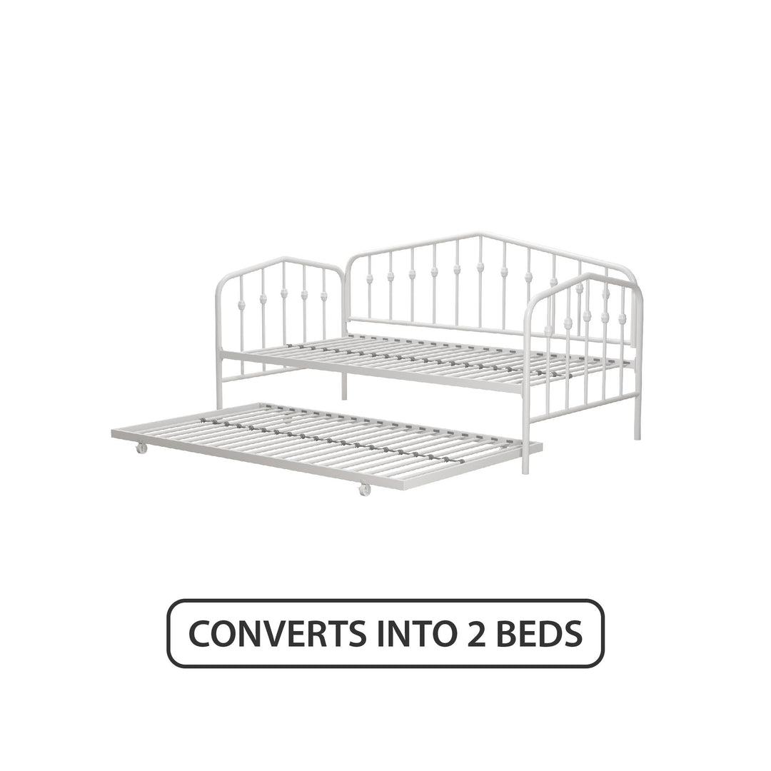 Bushwick Metal Daybed & Trundle - White - Twin