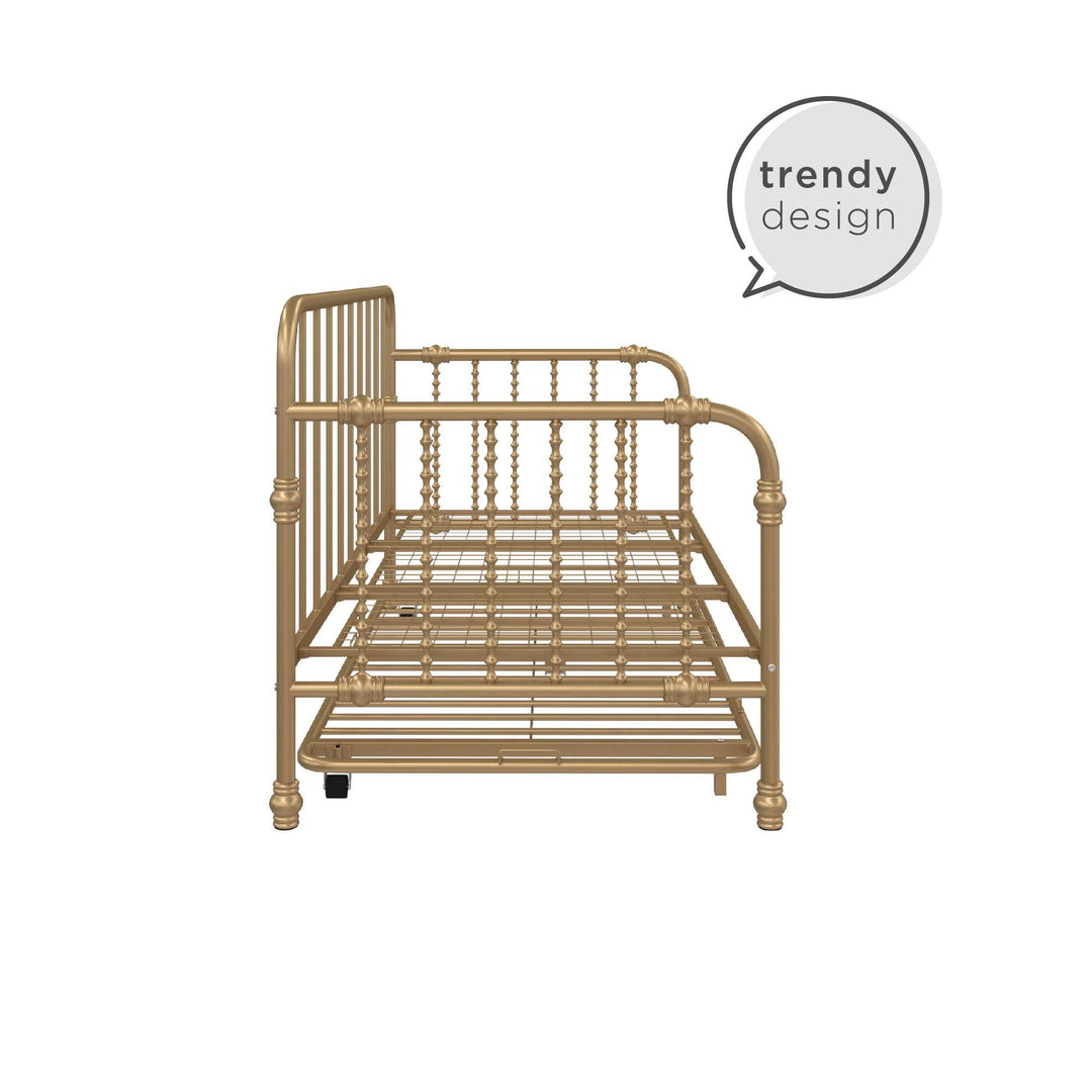 Monarch Hill Wren Metal Daybed and Trundle Set - Gold - Twin