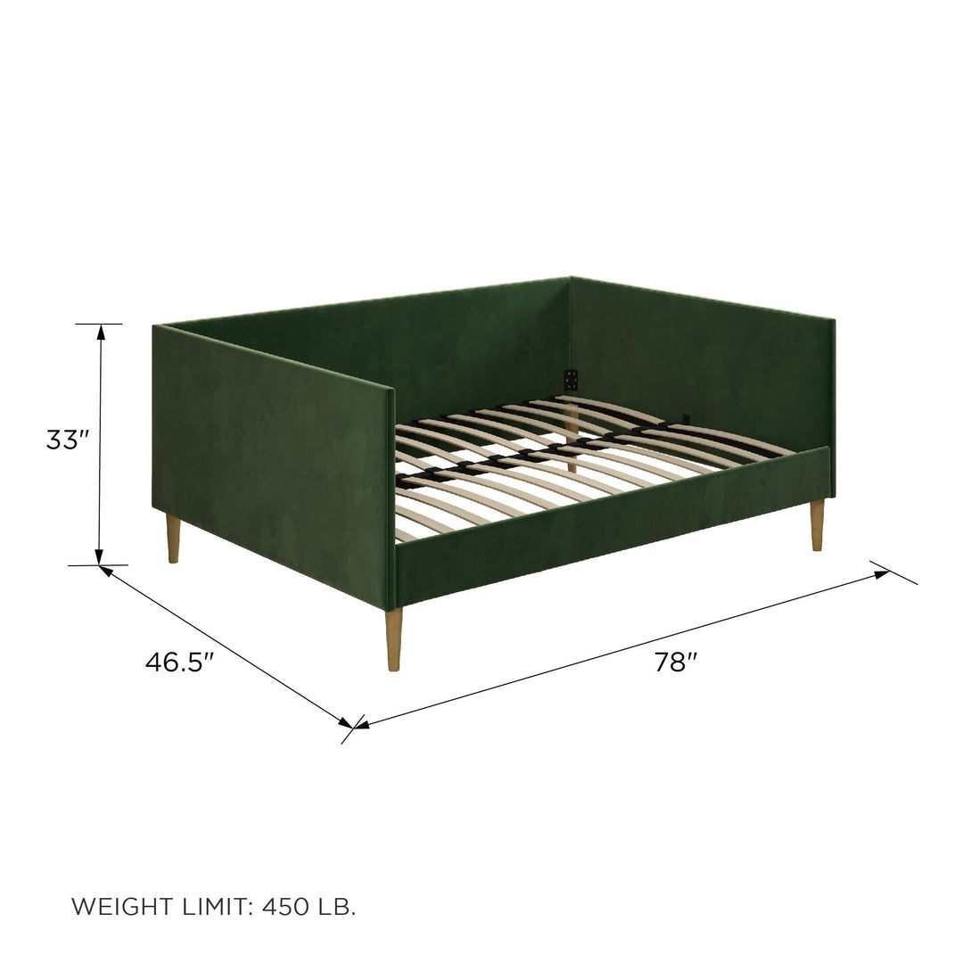 Franklin Mid Century Upholstered Daybed Contemporary Design - Green - Full