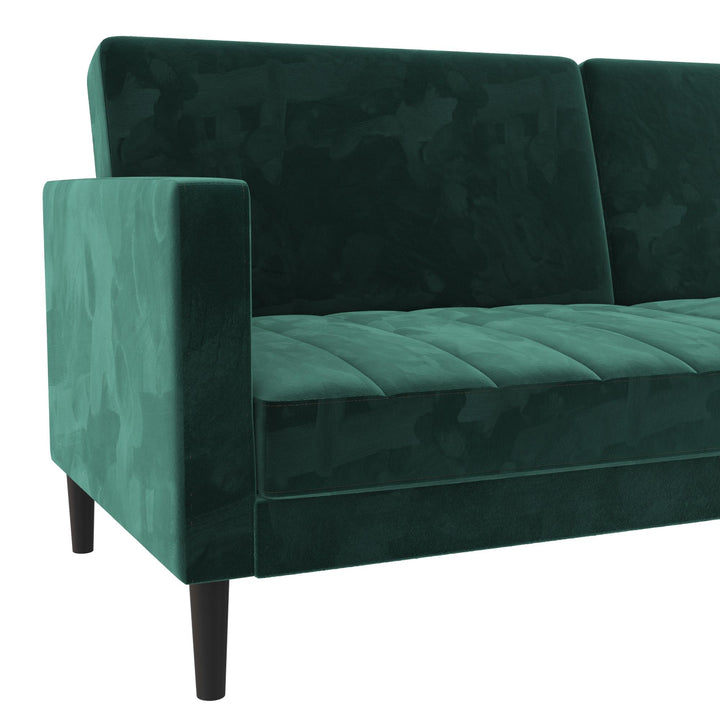 DHP Farnsworth Upholstered Futon Sofa - Green